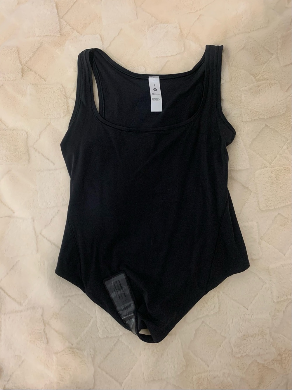 lululemon athletica Black Scoop Neck Tank Bodysuit